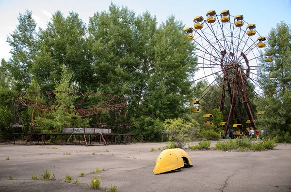 Famosa Rueda Ferris Prypiat Zona Exclusión Chernobyl Ucrania Foto Alta —  Fotos de Stock