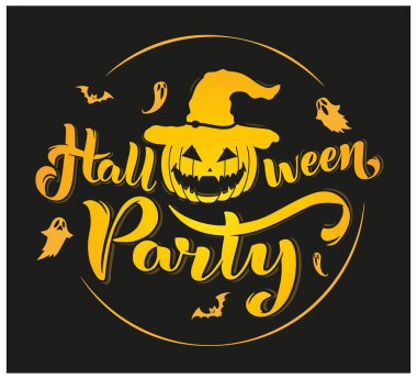 El çizimi düz Cadılar Bayramı arka planı