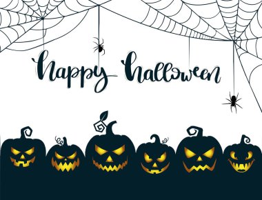 El çizimi düz Cadılar Bayramı arka planı