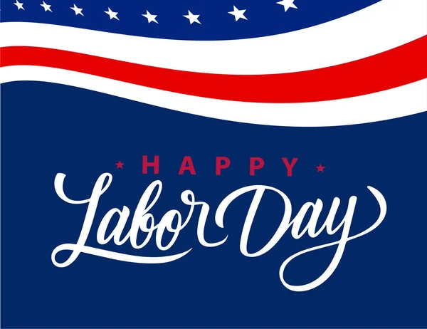 Usa Labor Day Banner — Stock Vector