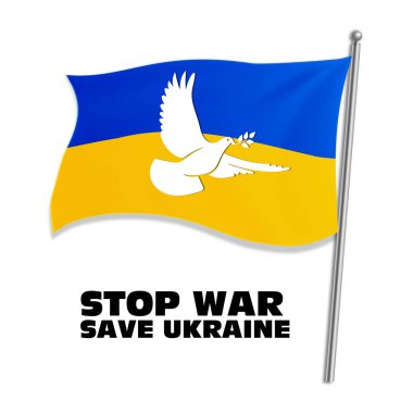 Ukrayna ulusal bayrak vektör tasarımı