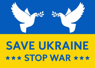 Ukrayna ulusal bayrak vektör tasarımı