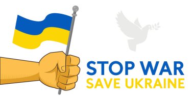 Ukrayna ulusal bayrak vektör tasarımı