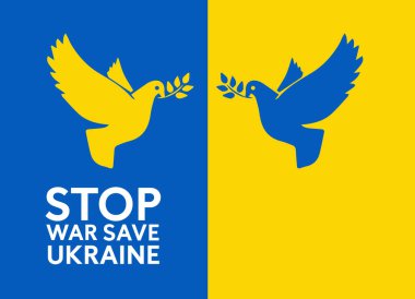 Ukrayna ulusal bayrak vektör tasarımı