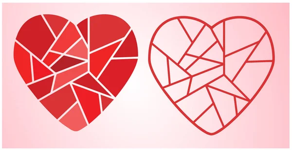 Καρδιά Διάνυσμα Που Για Την Αγάπη Και Hart Διανυσματική Ημέρα — Διανυσματικό Αρχείο
