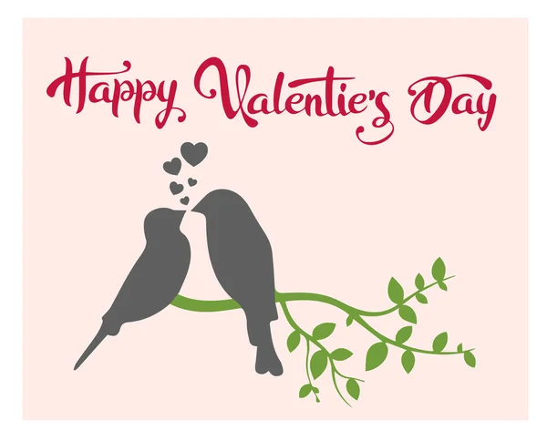 Lovely Valentine Day Card Template — Stock Vector