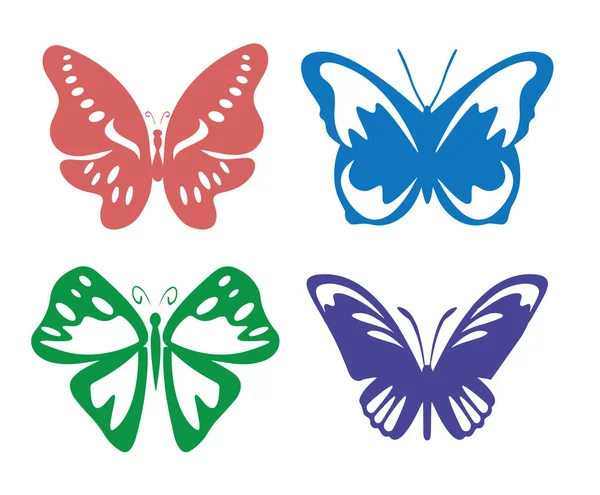 Ikona Konturu Motyla — Wektor stockowy
