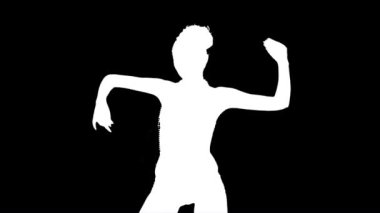 Siluet İtfaiye Dans Kızı Beyaz Dans Hattı Efekt sonrası profesyonel inek ana projeleriniz için İtfaiyeci Kız Dans Ediyor.