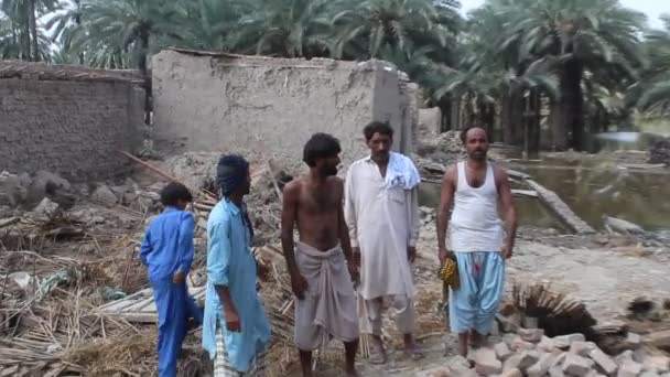 Análisis Devastador Situación Las Inundaciones Evaluación Necesidad Pakistán 2022 — Vídeo de stock
