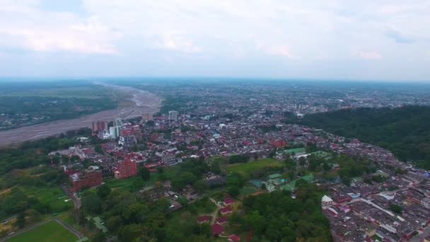 Veduta Aerea Villavicencio Meta Colombia Landscape Aereo — Video Stock