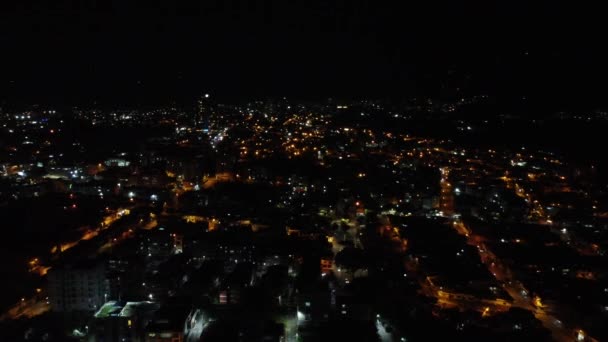 Vue Aérienne Ville Ibague Tolima Nuit Avec Beaucoup Lumières Beaucoup — Video