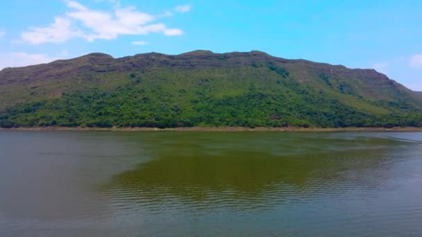 Aerial View Prado Dam Tolima Colombia Inland Sea Country Concept — Stock Video