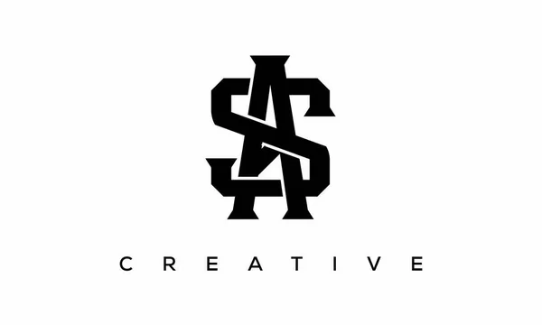 Początkowe Litery Monogram Projekt Logo Kreatywnym Stylu Symbolu Alfabetu Litery — Wektor stockowy