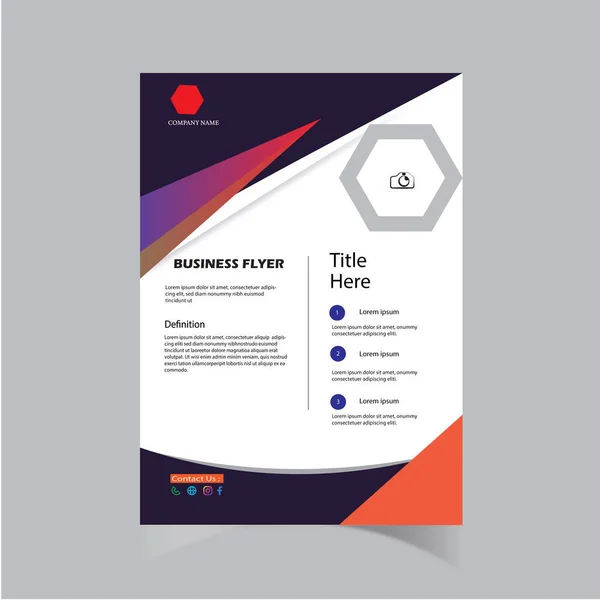 Créatif Business Flyer Design Vecteur — Image vectorielle