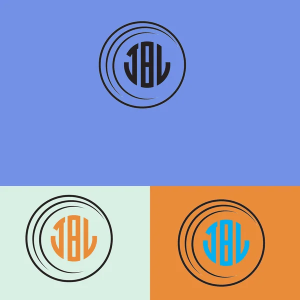 Jbl Monogram Logo Design Vector — Stockvector