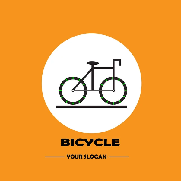 Kunst Fahrrad Logo Design — Stockvektor