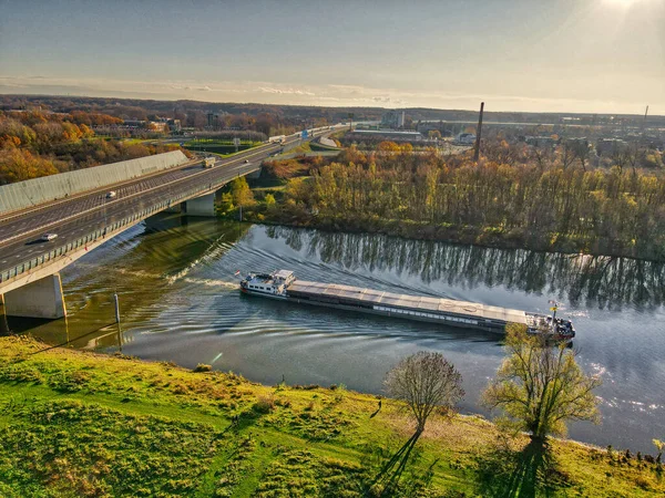 Hollanda 'daki Blerick şehrinin hava manzarası