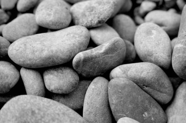 Taşlardan yaratılmış gri bir arkaplan.