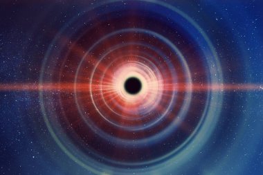Kara Delik süpernovasının tasviri uzayın derinliklerindeki galaksi konseptine yüksek enerji salıyor..