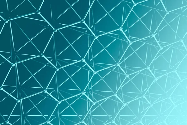 Virtuell Kemisk Struktur Eller Hexagon Molekylär Geometri Mönster För Vetenskap — Stockfoto