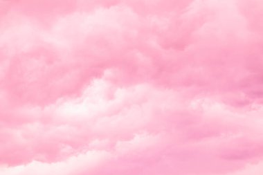 Pembe gökyüzü aşk düğün bulutu tatlı yaz günü arka plan için