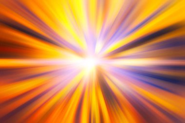 Hızlı zoom bulanıklığı patlaması parlayan parçacıklar ve çizgiler. Güzel soyut sıcak ateş ışınları illüstrasyon etkisi arka planı.