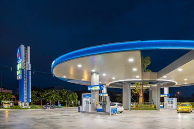 PTT life station Auto Station Gas station largest company petroleum supply in Thailand, Bangkok, 23 July 2022.