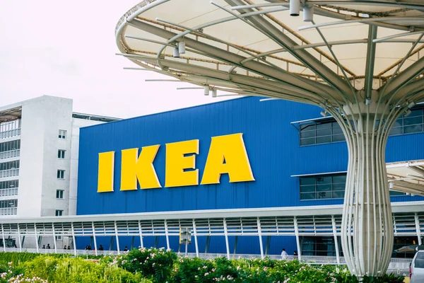 Ikea Store Signage Exterior Large Building Mega Bangna Home Living — стоковое фото