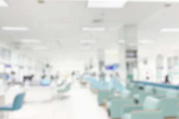blur indoor large hospital patient waiting area hygiene hall white clean sitting space for background