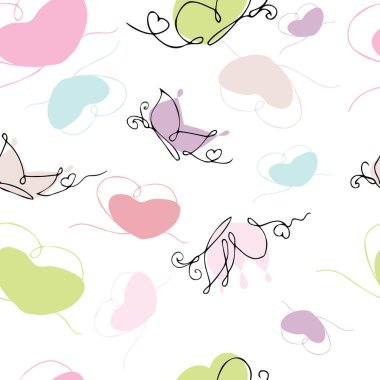 Kelebeklerin ve kalplerin kusursuz deseni