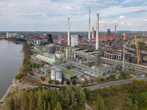 Koksovna Schwelgern Duisburgu Kterou Roku 2003 Provozuje Thyssenkrupp Jednou Největších — Stock fotografie