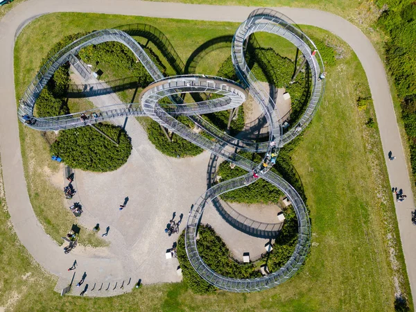 타이거 랜드마크 Tiger Turtle Landmark 베스트팔렌 뒤스부르크 시설이다 이곳은 산업적 — 스톡 사진