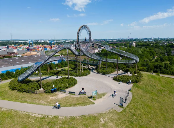 Tiger Turtle Una Instalación Arte Ciudad Duisburg Renania Del Norte — Foto de Stock