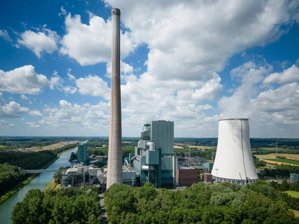 Kolen Gestookte Elektriciteitscentrale Bergkamen — Stockfoto