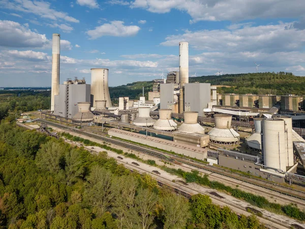 Decommissioned Lignite-fired power station, Grevenbroich. It was one of the largest coal-fired power plants in Germany and had 16 power plant units with an installed capacity of up to 2,400 Megawatts.
