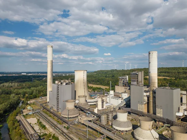 Ontmanteling Van Met Bruinkool Gestookte Elektriciteitscentrale Grevenbroich Het Een Van — Stockfoto