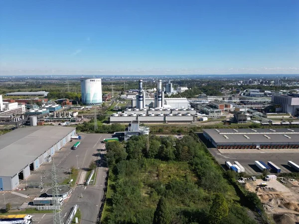 Elektrownia Knapsack Combined Cycle Gas Turbine Ccgt Pod Kolonią Niemczech — Zdjęcie stockowe