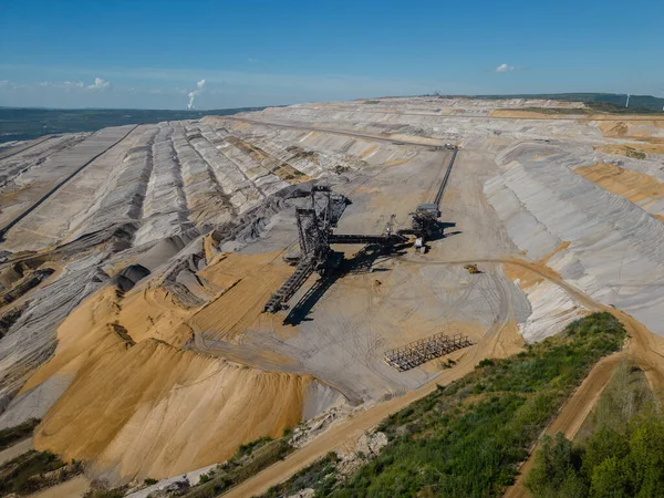 Hambach open pit mine:  largest open pit mine operated by RWE Power in the Rhenish lignite mining region and the largest lignite mine in Europe, with an operating area of 4,380 hectares (2017).