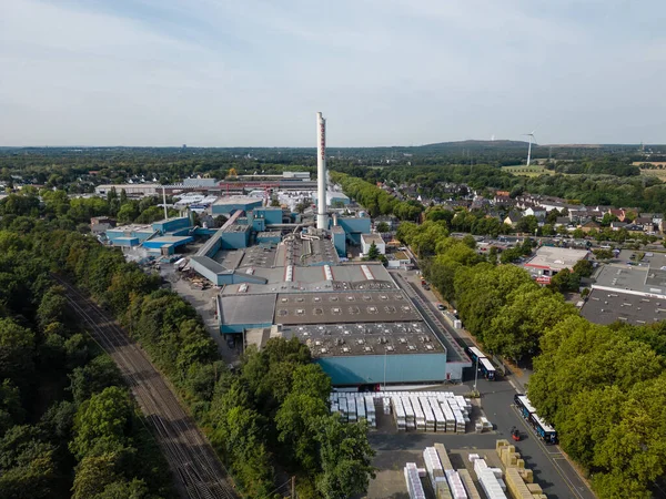 Production of rock wool insulation materials and systems in Gladbeck, North Rhine-Westphalia. The material is used in building construction, technical insulation and insulation in shipbuilding.