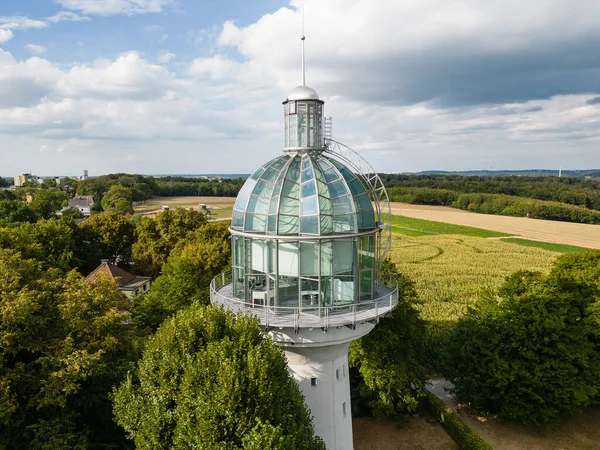 The light tower in Solingen, North Rhine-Westphalia, is a converted former water tower. The tower was built in 1904, decommissioned in 1983 and rebuilt in the mid-1990s.