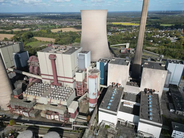 Ontmantelde Kolengestookte Elektriciteitscentrale Voerde Centrale Eind Maart 2017 Ontmanteld Vier — Stockfoto