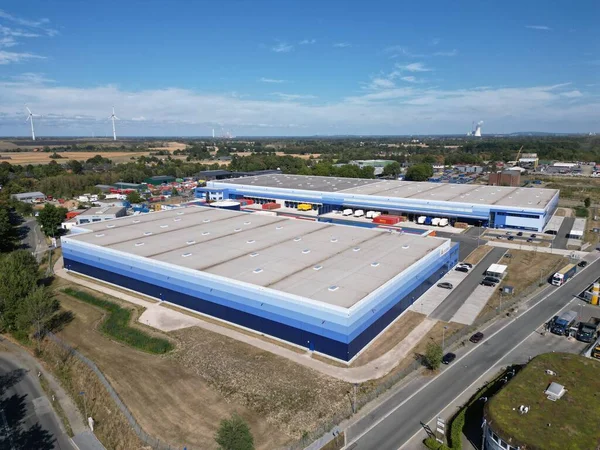 Logistics Center in North Rhine-Westphalia, with truck traffic