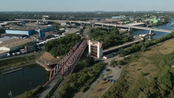 Lock Ruhr River North Rhine Westhalia — Stock Video