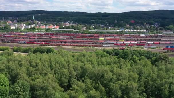 Astillero Ciudad Hagen Renania Del Norte Westfalia Está Funcionamiento Desde — Vídeo de stock