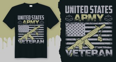  Birleşik Devletler Ordusu gazisi. En iyi gazi hediyesi, gömlek tasarımı.