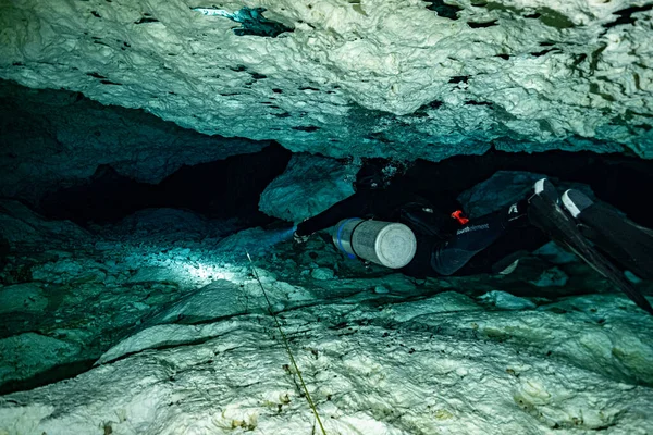 Mexican Cave Diving Centes 2022 — Stock Photo, Image