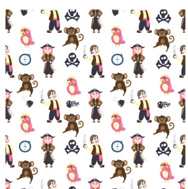 Küçük korsanlar, papağanlar, maymunlar