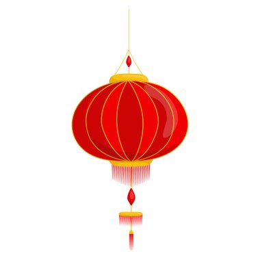 Düz dizaynlı kırmızı Çin feneri