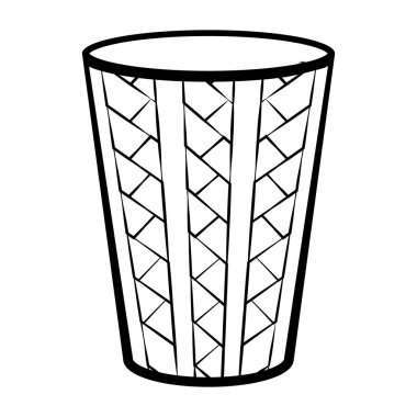 İskandinav desenli basit ikon seramik cam