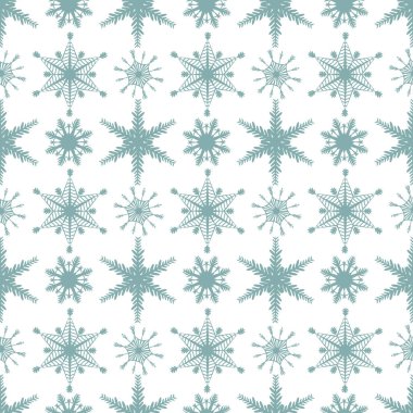 Elle çizilmiş kar taneleri, kar, girdap, kar fırtınası, tasarım elementleri ile kusursuz kış arkaplanı. Noel dekoru